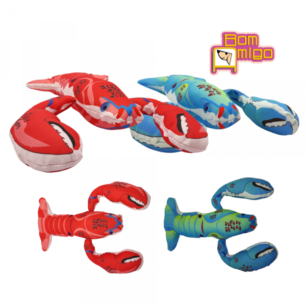 Dog Pelúcia Crazy Lobster Para Pets- Bom Amigo