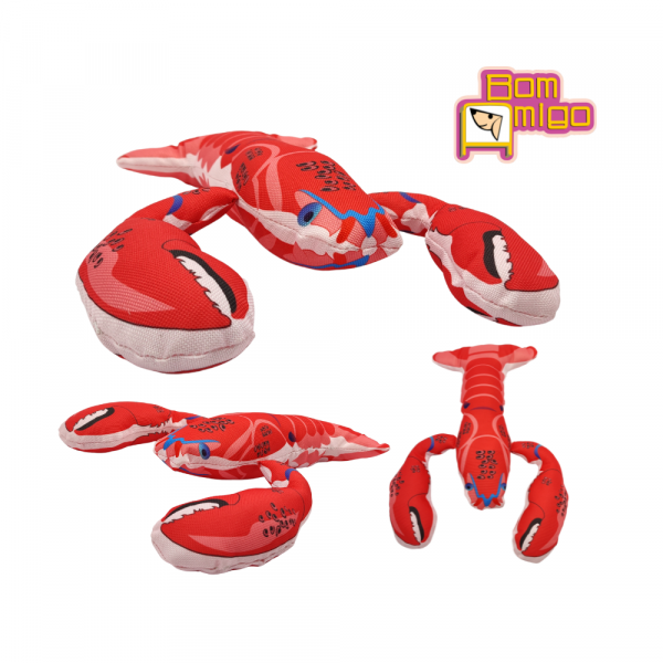 Dog Pelúcia Crazy Lobster Para Pets- Bom Amigo - Image 2
