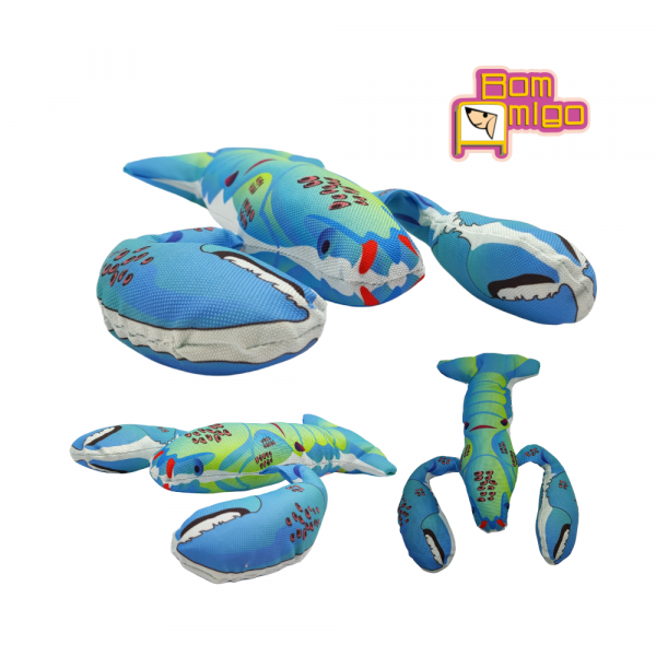 Dog Pelúcia Crazy Lobster Para Pets- Bom Amigo - Image 3