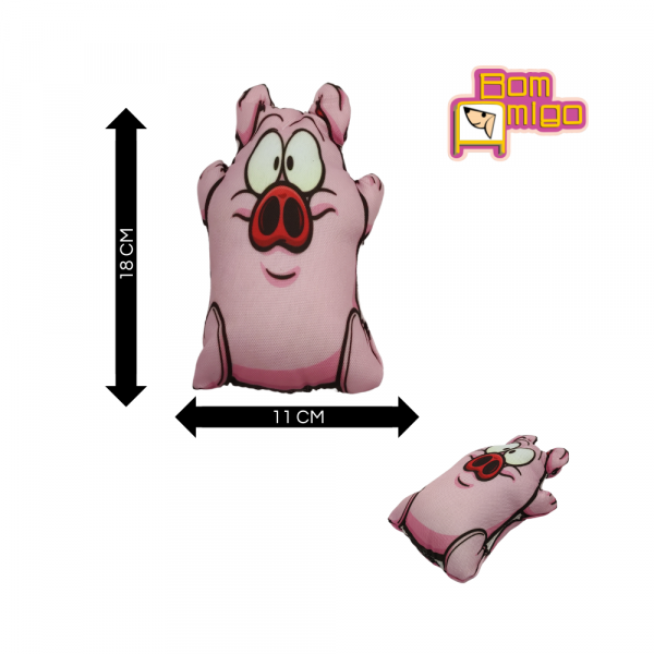 Pelucia Little Pork Para Cachorro - Bom Amigo - Image 6