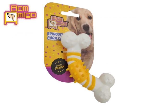 Mordedor Osso Torto de Nylon para Cachorros e Pets - Bom Amigo - Image 3