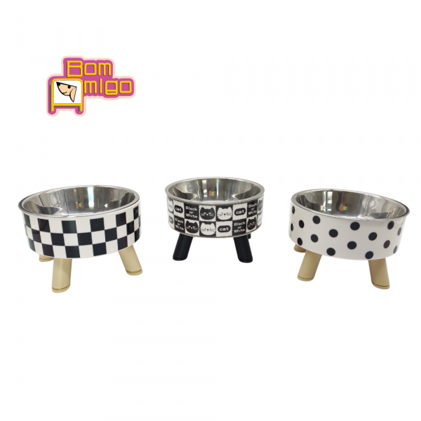 Comedouro Alto Disco Para Pets - Bom Amigo