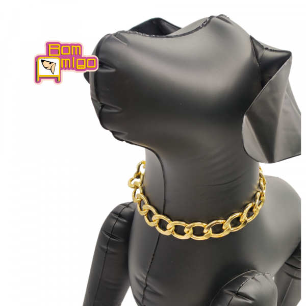Corrente de ouro CAT FLASHES para gatos e cachorros Bom Amigo