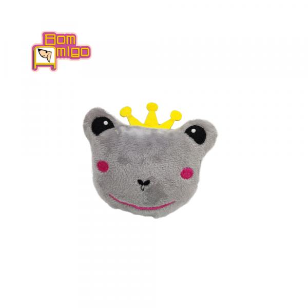 PELUCIA FROG PRINCE com apito para Pets - Bom Amigo - Image 2