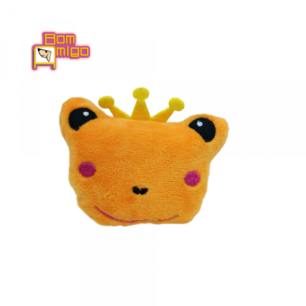 PELUCIA FROG PRINCE com apito para Pets - Bom Amigo - Image 3