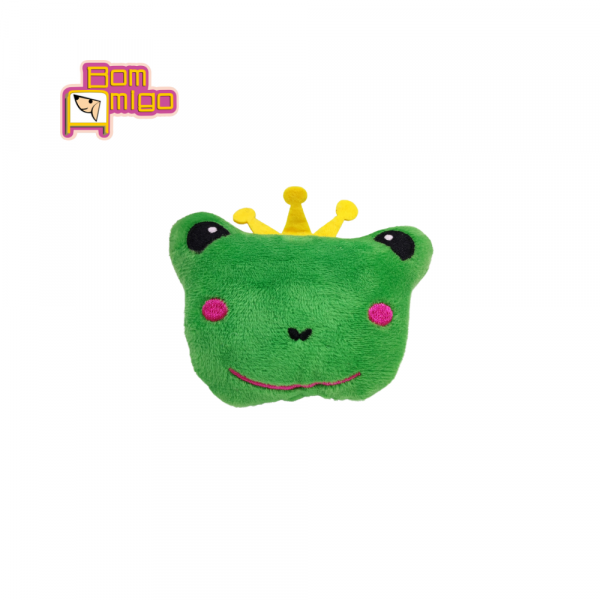 PELUCIA FROG PRINCE com apito para Pets - Bom Amigo - Image 4