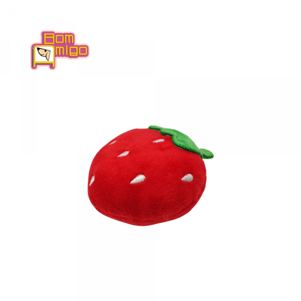 PELUCIA MORANGO com apito para Pets - Bom Amigo - Image 2