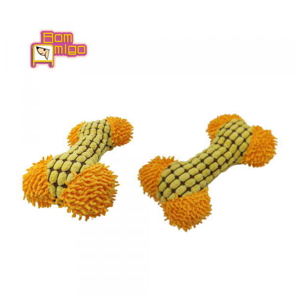 PELUCIA OSSO MALHADO com apito para Pets - Bom Amigo - Image 3