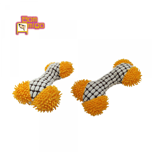 PELUCIA OSSO MALHADO com apito para Pets - Bom Amigo - Image 6