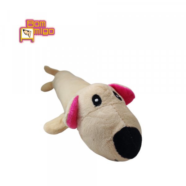 DOG PELUCIA LONG COLOURS com apito para Pets - Bom Amigo - Image 2