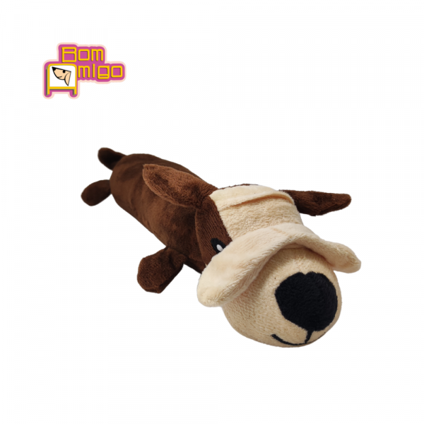 DOG PELUCIA LONG COLOURS com apito para Pets - Bom Amigo - Image 4