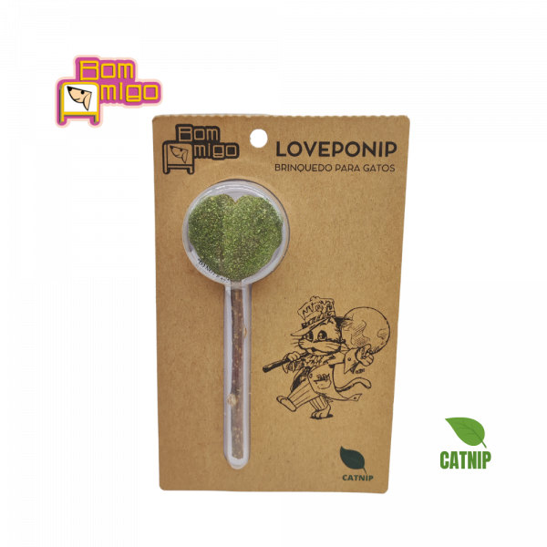 CAT LOVEPONIP brinquedo com CATNIP para gatos Bom Amigo