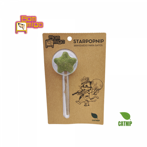CAT STARPOPNIP brinquedo de CATNIP para gatos Bom Amigo