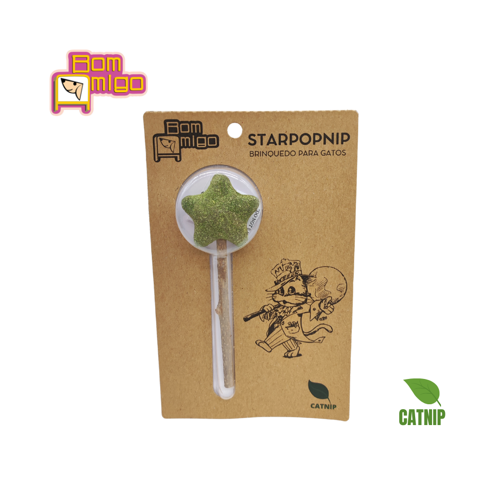 CAT STARPOPNIP brinquedo de CATNIP para gatos Bom Amigo