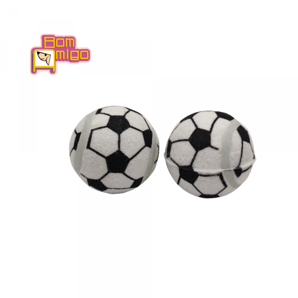 PET BOLA DE TENNIS SOCCER (com 2 unidades) para cachorros Bom Amigo